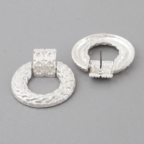 Tamar Geometric Key Disk Earrings