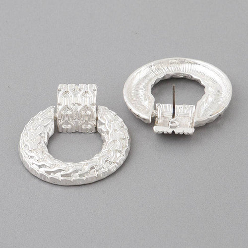 Tamar Geometric Key Disk Earrings