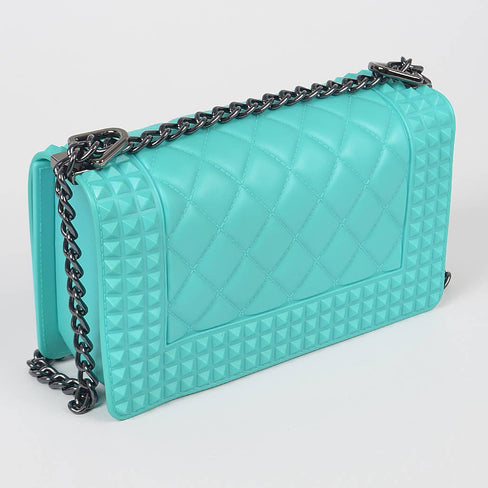 Monroe Studded Monotone Clutch