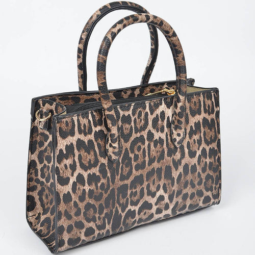 Lelea Faux Leo Medium Tote Bag