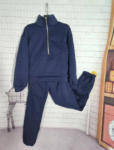 LINA Cropped Zip-Up Jacket and Joggers Set