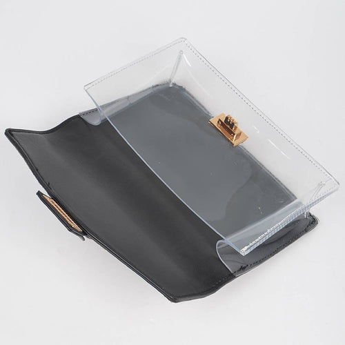 Rhinestone Clear Bag W/Purse