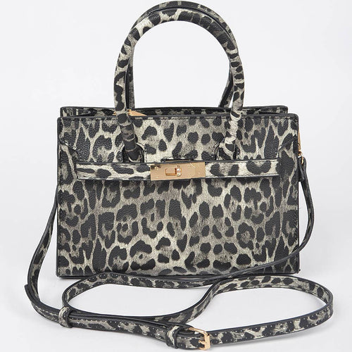 Lelea Faux Leo Medium Tote Bag