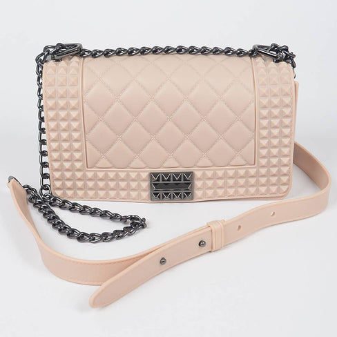 Monroe Studded Monotone Clutch