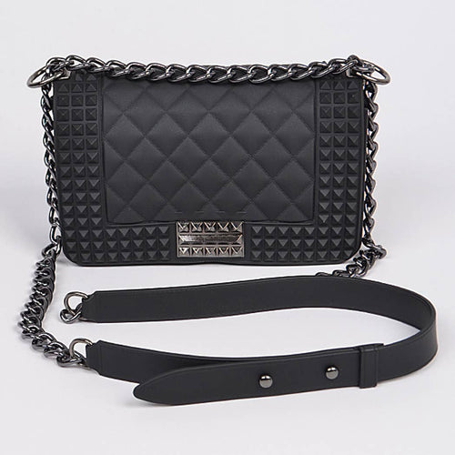 Monroe Studded Monotone Clutch