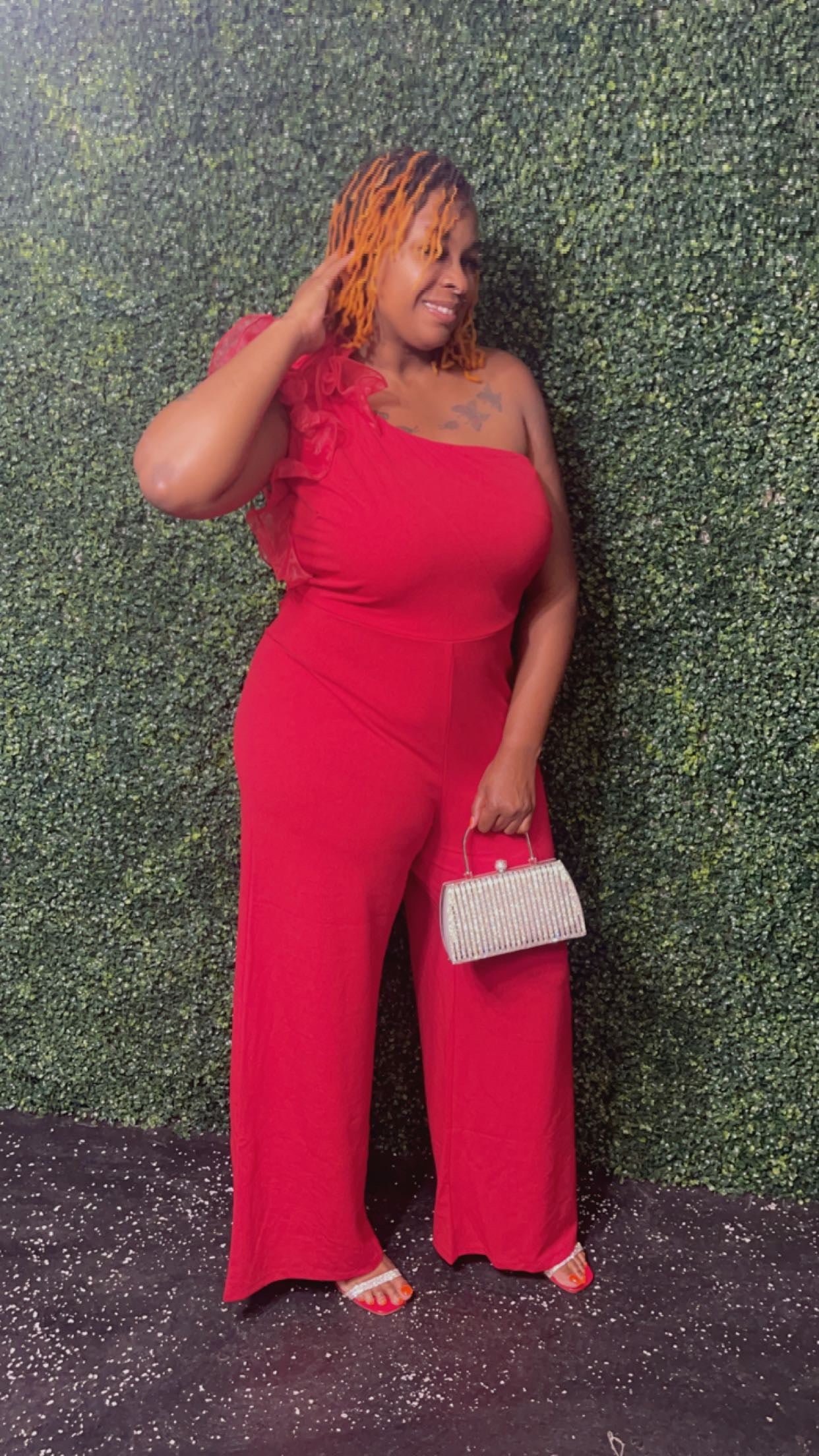 TASTE OF RED JUMPSUIT (PLUS)