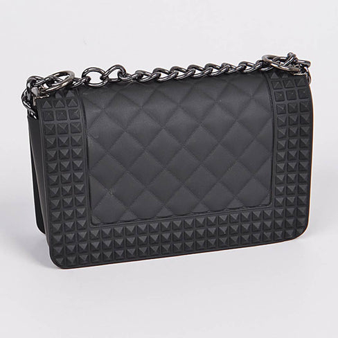 Monroe Studded Monotone Clutch