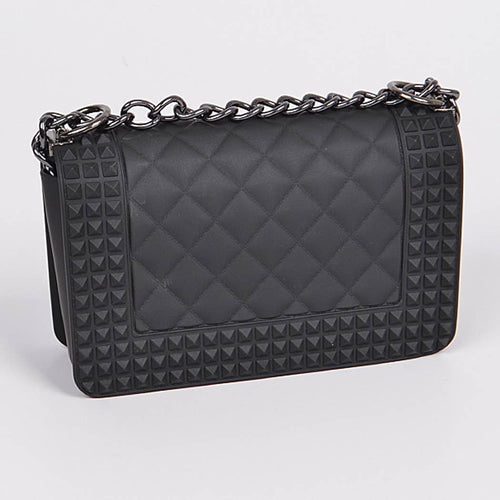 Monroe Studded Monotone Clutch