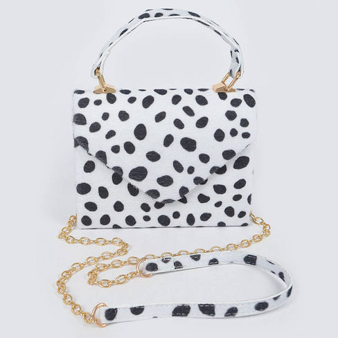 Lima Faux Fur Leo Top Handle Clutch