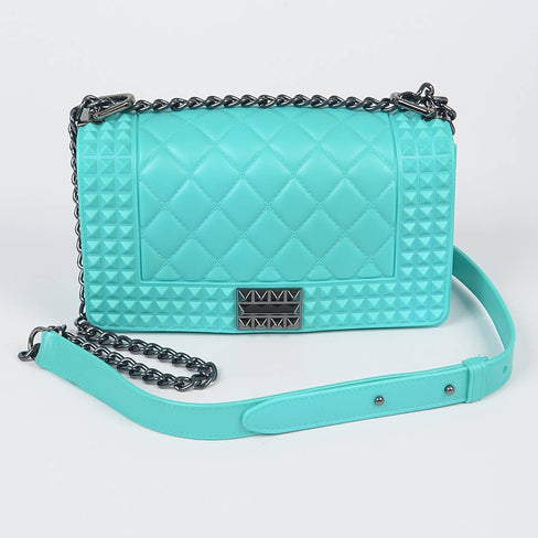 Monroe Studded Monotone Clutch