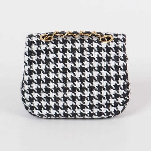 Tweed Houndstooth Mini Bag