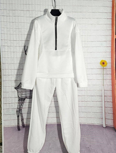LINA Cropped Zip-Up Jacket and Joggers Set