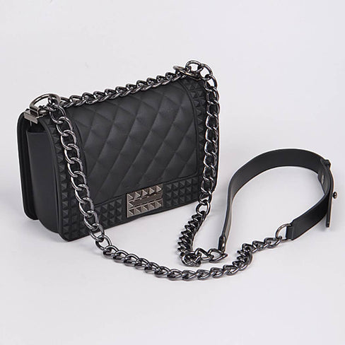 Monroe Studded Monotone Clutch