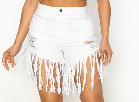 SWING MY WAY SHORTS (WHITE)