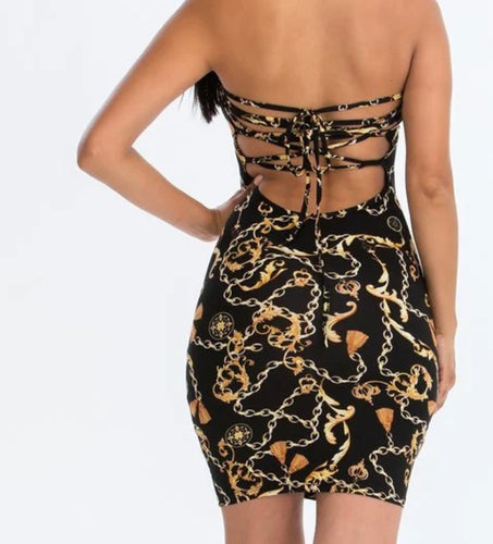CHAIN AROUND DRESS