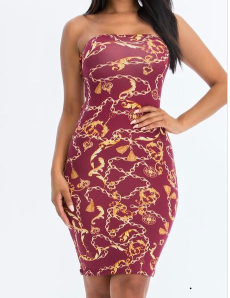 CHAIN AROUND DRESS