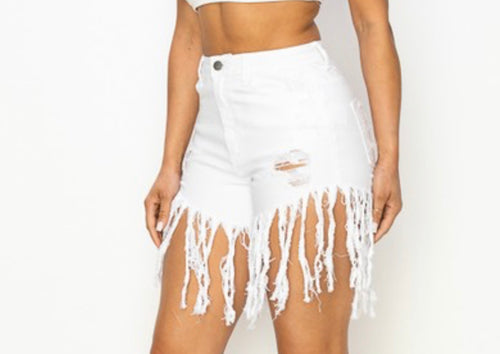 SWING MY WAY SHORTS (WHITE)