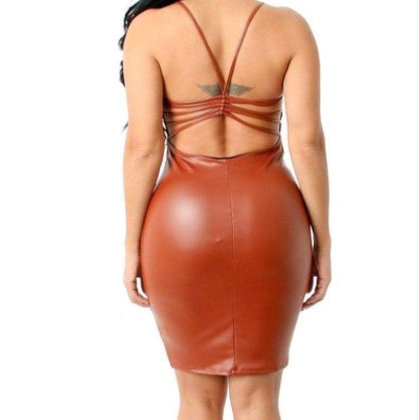 ARE YOU READY DRESS (BROWN)